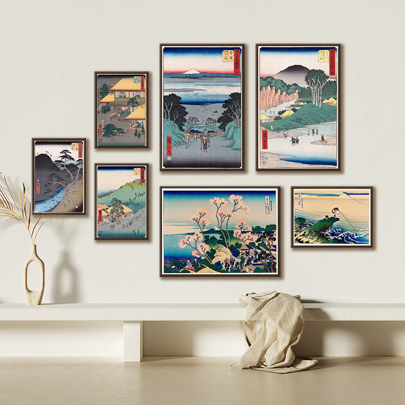 Japanese Traditional Lifestyle - 日本の版画壁アートキャンバス絵画ポスター壁の写真ポスター日本の伝統装飾写真